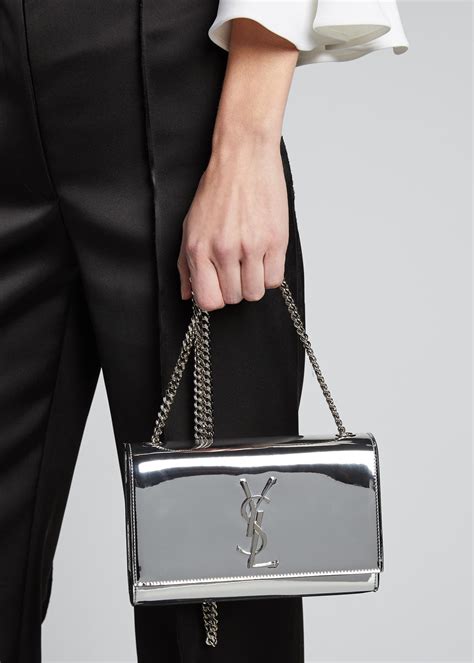 metallic ysl bag|Saint Laurent Kate Small in Metallic.